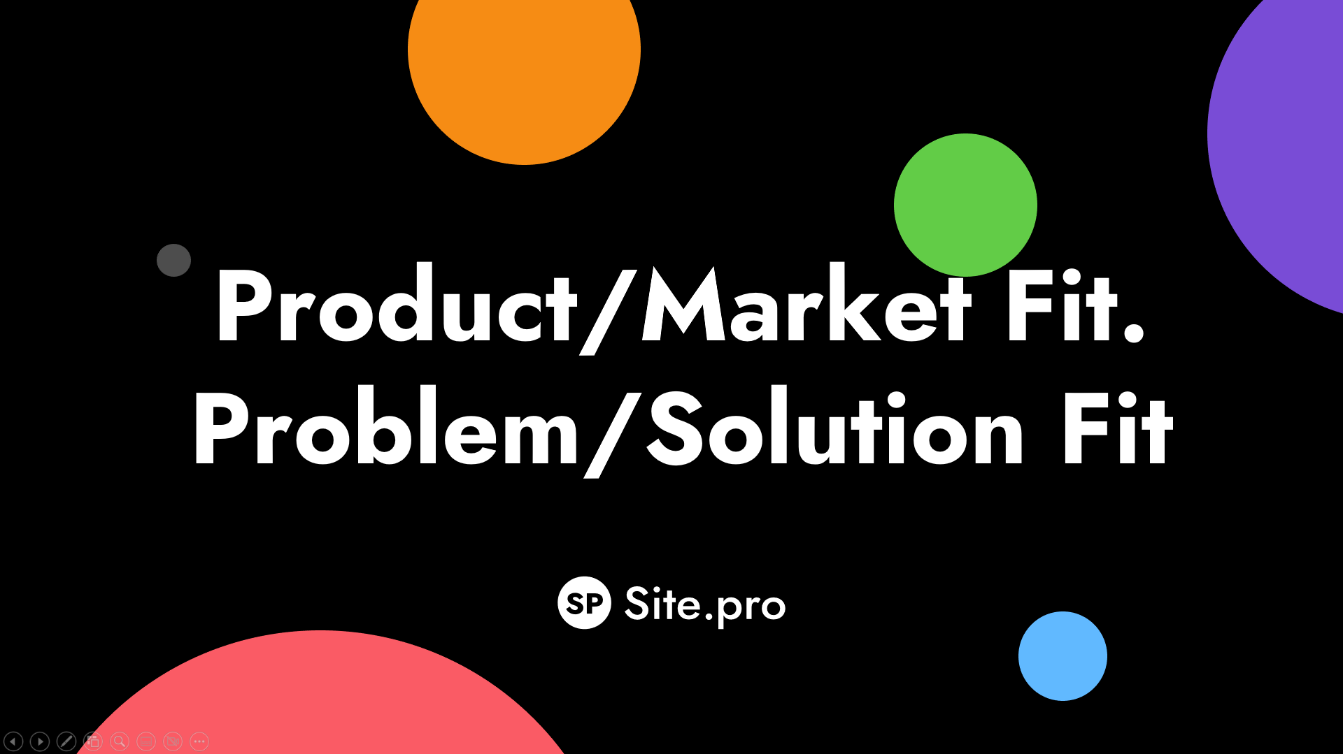 Product/Market Fit. Problem/Solution Fit